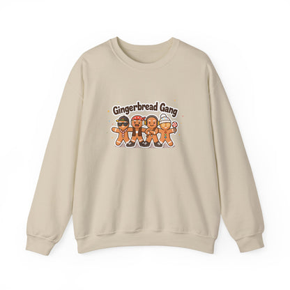 Unisex Heavy Blend™ mw2135 | Gingerbread Gang Christmas Sweatshirt – Cute Holiday Cookie Crewneck, Funny Festive Xmas Gift