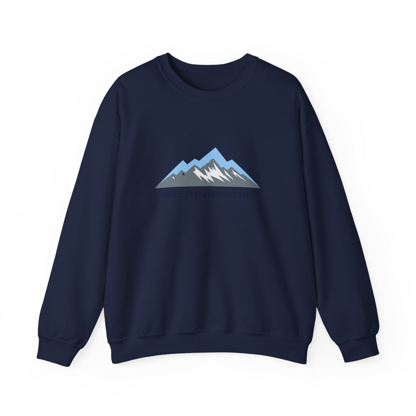 Unisex Heavy Blend™ mw2069 | Winter Mountains Club Sweatshirt – Outdoors Hiking Adventure Crewneck, Cozy Winter Pullover Sweater