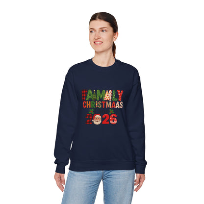 Unisex Heavy Blend™ mw2022 | Family Christmas Crew Sweatshirt – Matching Holiday Pajama Party Shirt | Custom Unisex Winter Gift