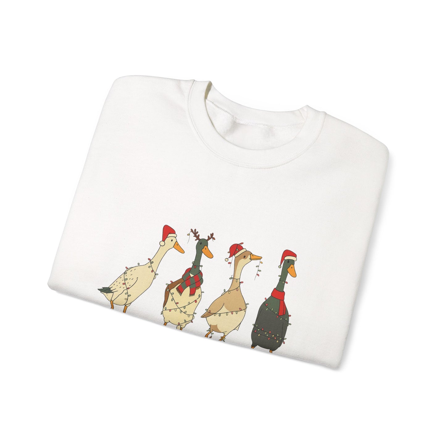 Unisex Heavy Blend™ mw2026 | Funny Christmas Goose Sweatshirt – Holiday Farm Animal Crewneck | Cute Unisex Winter Gift