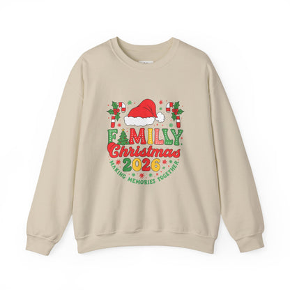 Unisex Heavy Blend™ mw2015 | Family Christmas 2026 Sweatshirt – Matching Holiday Crewneck | Custom Festive Unisex Gift