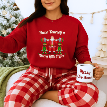Unisex Heavy Blend™ mw2130 | Santa’s Gym Squad Christmas Sweatshirt – Funny Workout Holiday Crewneck, Festive Fitness Xmas Gift