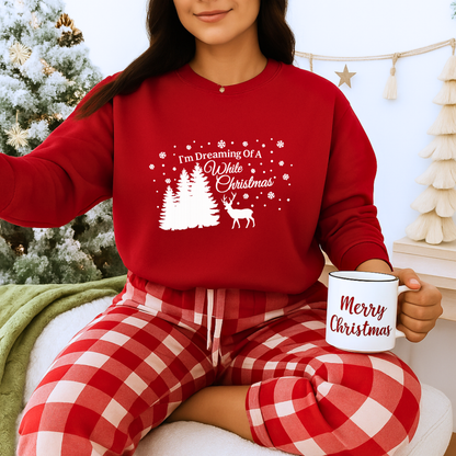 Unisex Heavy Blend™ mw2025 | I’m Dreaming of a White Christmas Sweatshirt – Snowflake Winter Holiday Crewneck | Cozy Unisex Gift