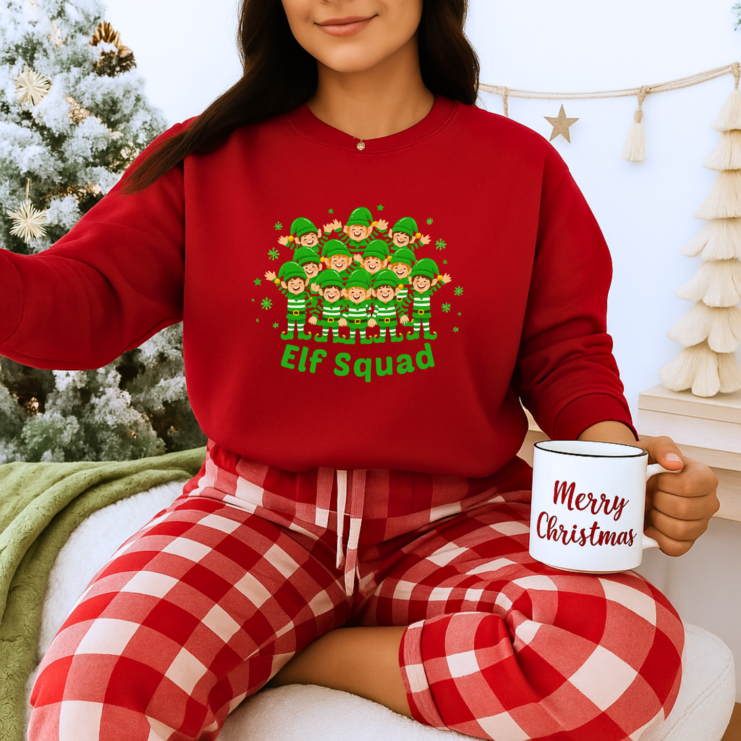 Unisex Heavy Blend™ mw2085 | Elf Squad Christmas Sweatshirt – Cute Matching Family Holiday Outfit