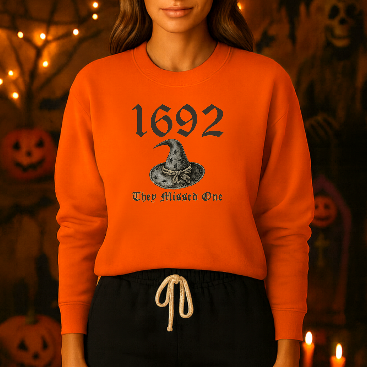 Unisex Heavy Blend™ Witchy Salem 1692 Sweatshirt – Gothic Spooky Vibes Crewneck | mw1018