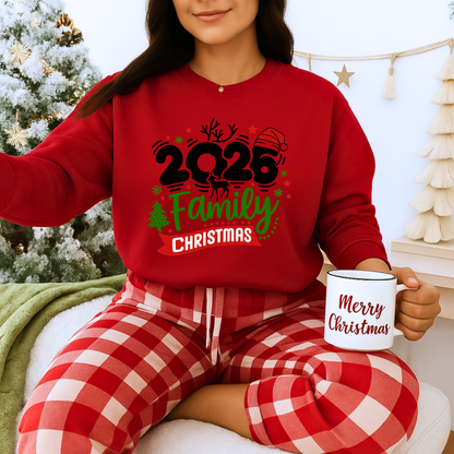 Unisex Heavy Blend™ mw2035 | Family Christmas Sweatshirt – Matching Holiday Pajama Party Outfit | Custom Unisex Winter Gift