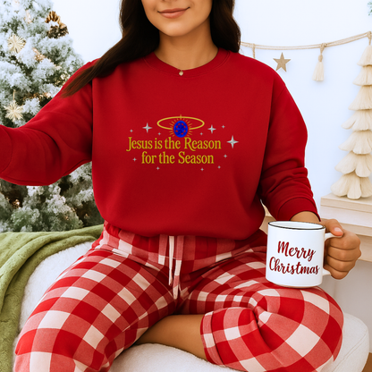 Unisex Heavy Blend™ mw2075 | Jesus Is the Reason for the Season Sweatshirt – Christian Christmas Religious Crewneck, Faith Holiday Pullover