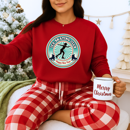 Unisex Heavy Blend™ mw2083 | Ice Skating Club Sweatshirt – Retro Winter Skater Pullover, Cozy Figure Skating Sweater Gift for Skaters