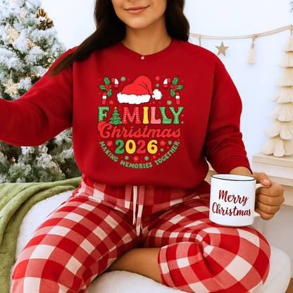Unisex Heavy Blend™ mw2015 | Family Christmas 2026 Sweatshirt – Matching Holiday Crewneck | Custom Festive Unisex Gift