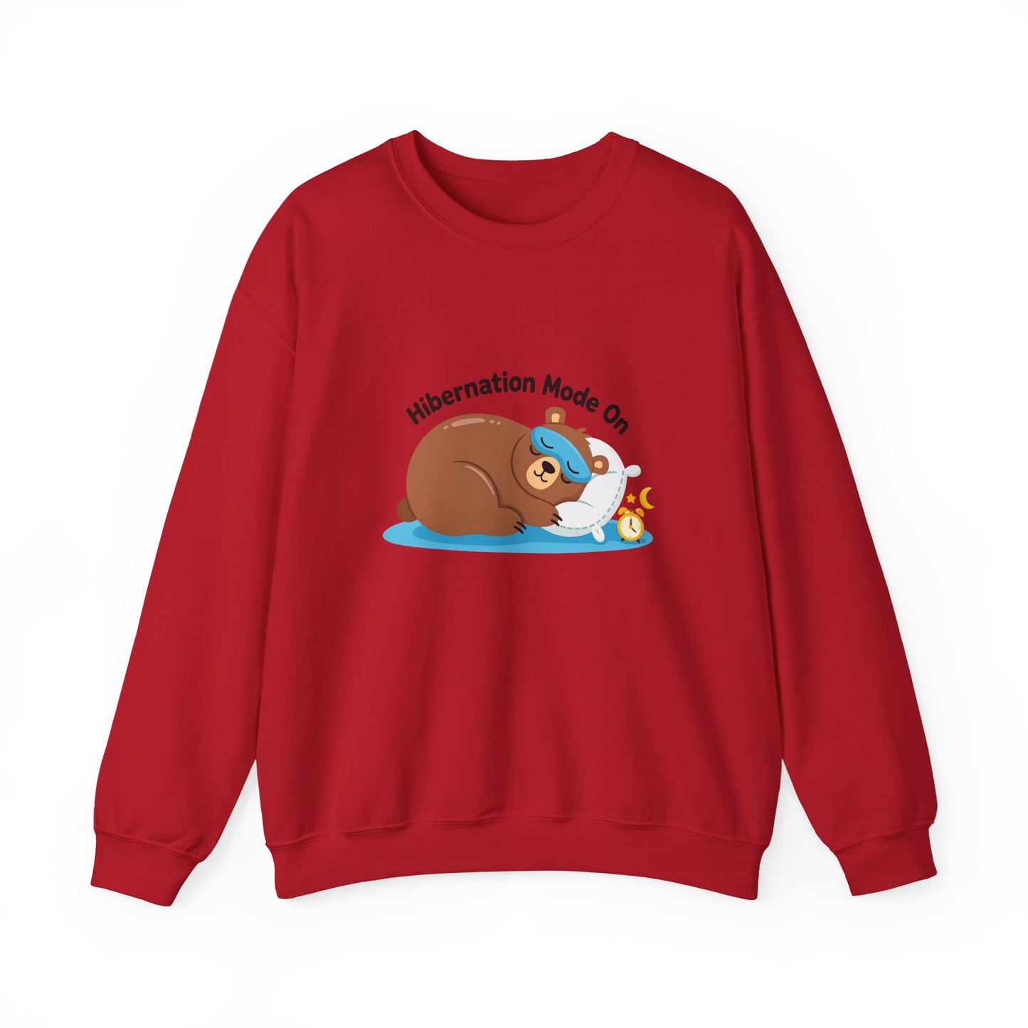 Unisex Heavy Blend™ mw2082 | Hibernation Mode On Bear Sweatshirt – Cozy Winter Sleepy Animal Pullover, Cute Lazy Day Sweater Gift
