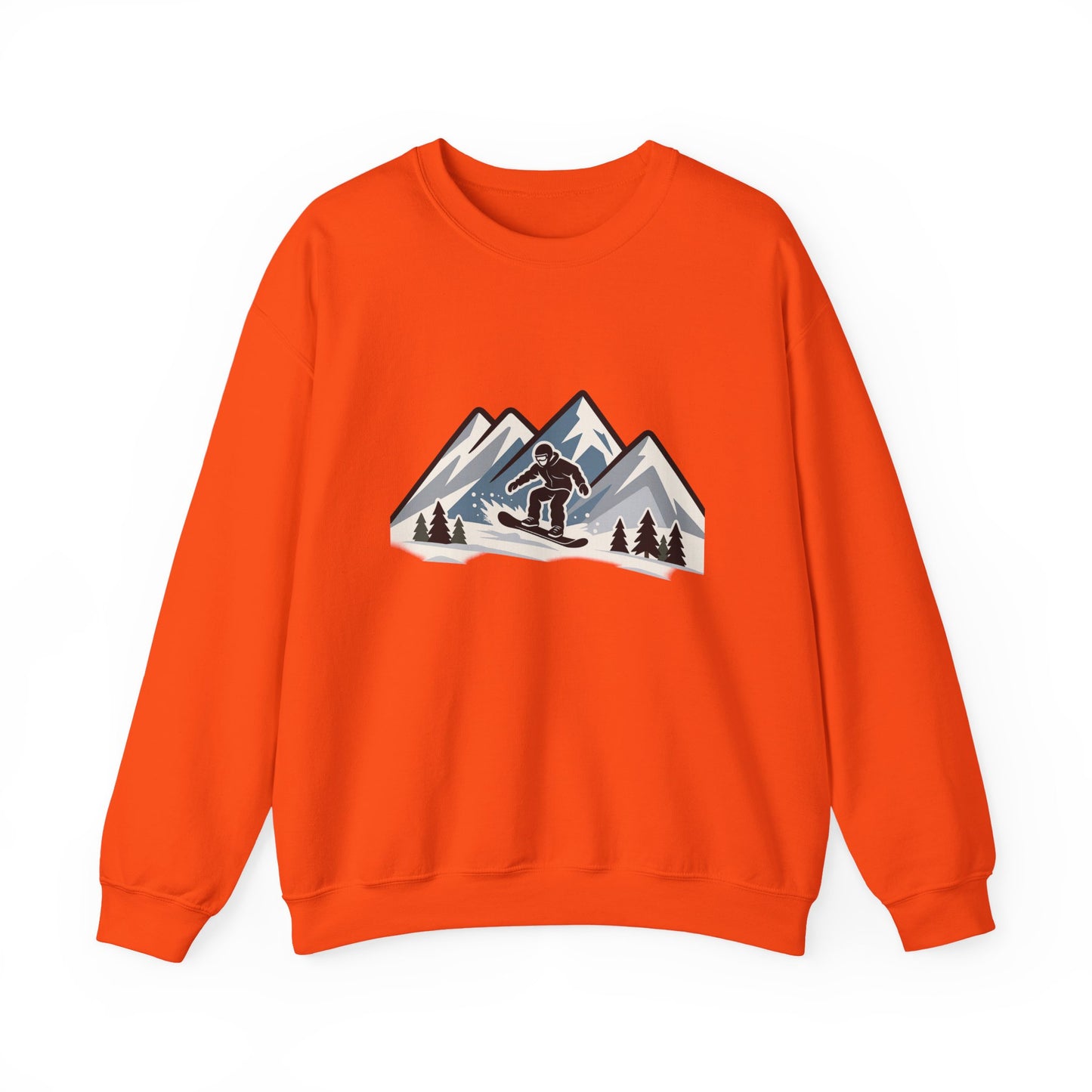 Unisex Heavy Blend™ mw2107 | Snowboarding Mountain Sweatshirt – Cool Winter Sports Crewneck, Extreme Snowboard Gift for Riders
