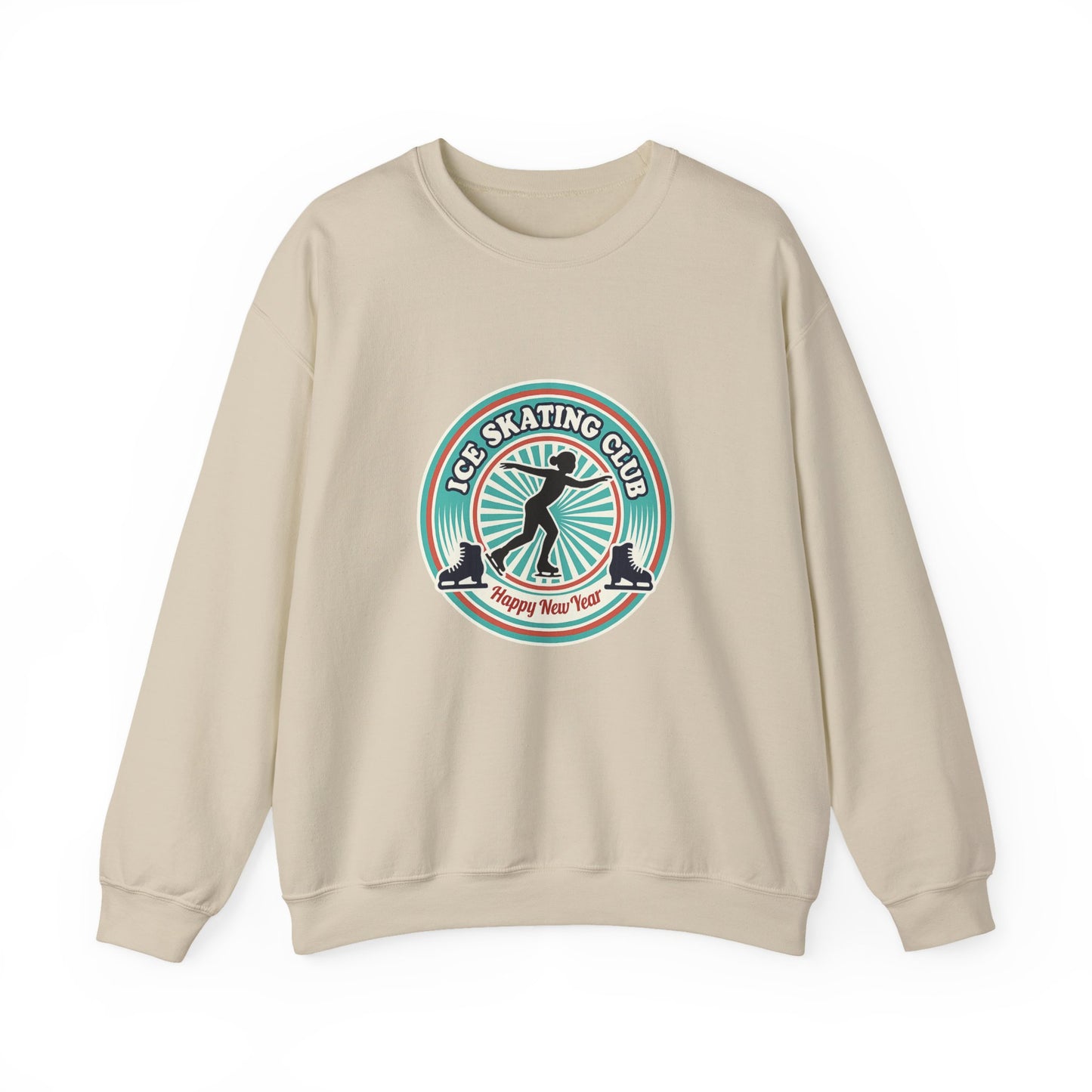 Unisex Heavy Blend™ mw2083 | Ice Skating Club Sweatshirt – Retro Winter Skater Pullover, Cozy Figure Skating Sweater Gift for Skaters