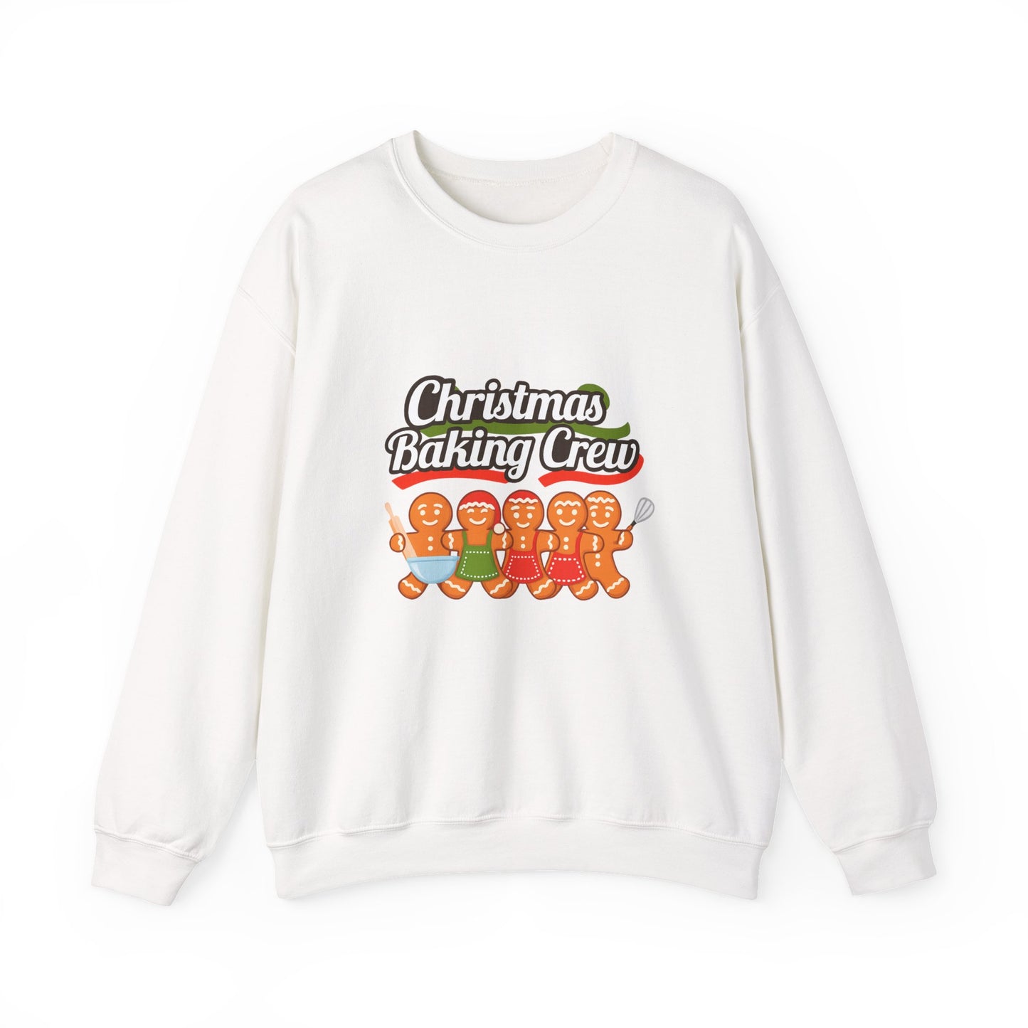 Unisex Heavy Blend™ mw2092 | Christmas Baking Crew Sweatshirt – Gingerbread Cookie Lovers Holiday Pullover, Fun Family Matching Christmas Outfit