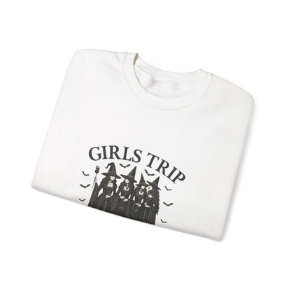 Unisex Heavy Blend™ Girls Trip Salem Sweatshirt – Time to Get Wicked Witch Crewneck | mw1010