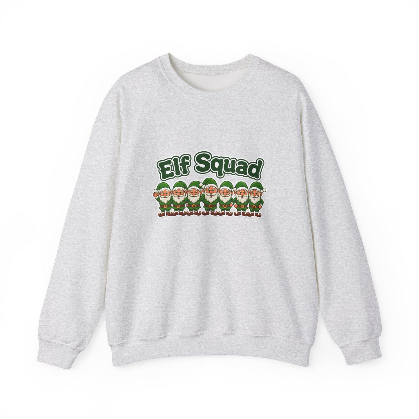 Unisex Heavy Blend™ mw2076 | Elf Squad Christmas Sweatshirt – Funny Holiday Elf Crewneck, Festive Matching Family Pullover Sweater