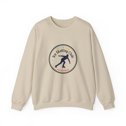 Unisex Heavy Blend™ mw2084 | Ice Skating Club Sweatshirt – Vintage Skater Pullover, Cozy Winter Sports Sweater, New Year Special Gift