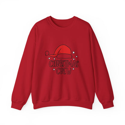 Unisex Heavy Blend™ mw2049 | Christmas Crew Sweatshirt – Matching Family Holiday Pullover, Festive Santa Hat Crewneck Outfit