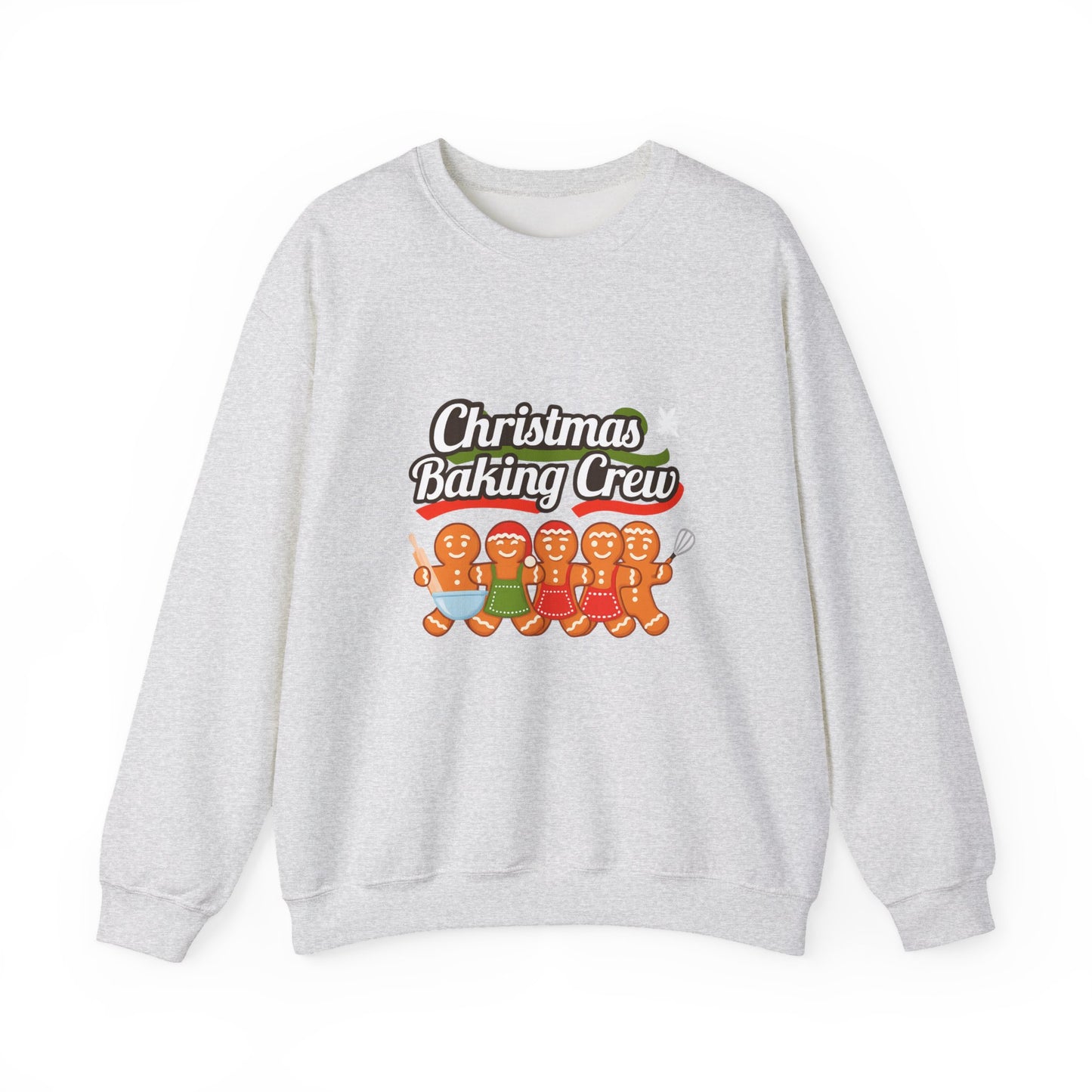 Unisex Heavy Blend™ mw2092 | Christmas Baking Crew Sweatshirt – Gingerbread Cookie Lovers Holiday Pullover, Fun Family Matching Christmas Outfit