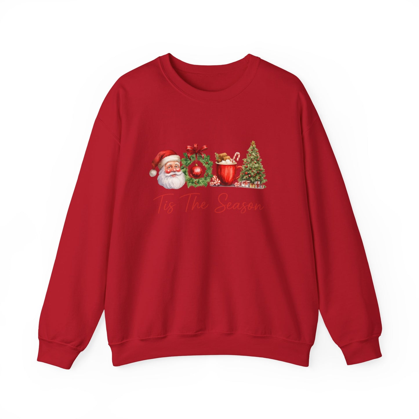 Unisex Heavy Blend™ mw2007 | Tis The Season Christmas Sweatshirt – Festive Santa & Holiday Crewneck | Cozy Unisex Winter Gift