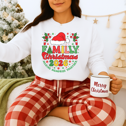 Unisex Heavy Blend™ mw2015 | Family Christmas 2026 Sweatshirt – Matching Holiday Crewneck | Custom Festive Unisex Gift