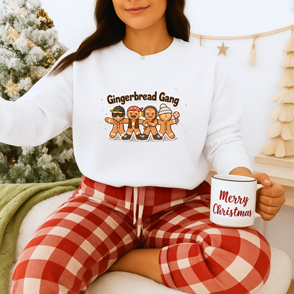 Unisex Heavy Blend™ mw2135 | Gingerbread Gang Christmas Sweatshirt – Cute Holiday Cookie Crewneck, Funny Festive Xmas Gift