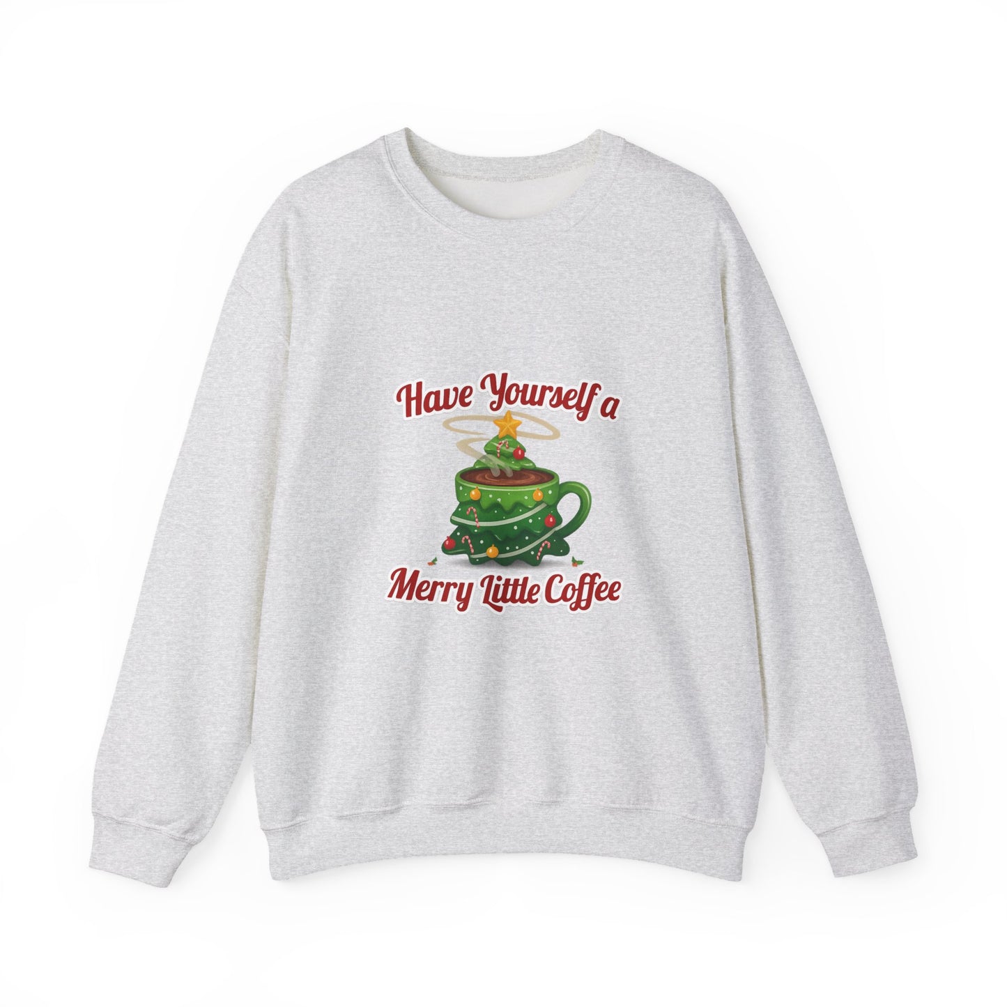 Unisex Heavy Blend™ mw2131 | Have Yourself a Merry Little Coffee Christmas Sweatshirt – Funny Holiday Coffee Lover Crewneck, Festive Xmas Gift