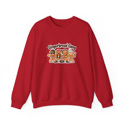 Unisex Heavy Blend™ mw2135 | Gingerbread Gang Christmas Sweatshirt – Cute Holiday Cookie Crewneck, Funny Festive Xmas Gift