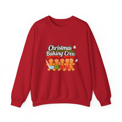 Unisex Heavy Blend™ mw2092 | Christmas Baking Crew Sweatshirt – Gingerbread Cookie Lovers Holiday Pullover, Fun Family Matching Christmas Outfit