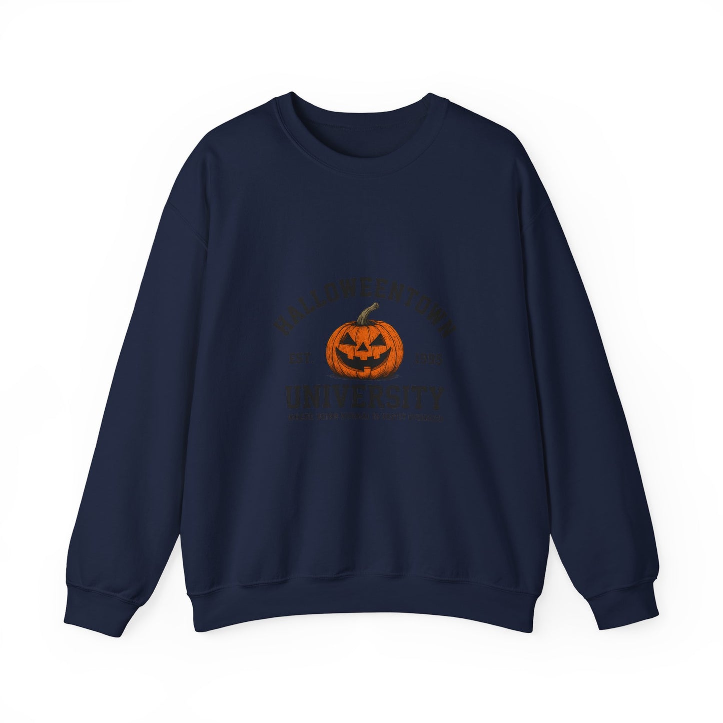 Unisex Heavy Blend™ Halloweentown University Sweatshirt – Spooky Pumpkin Collegiate Style | mw1009