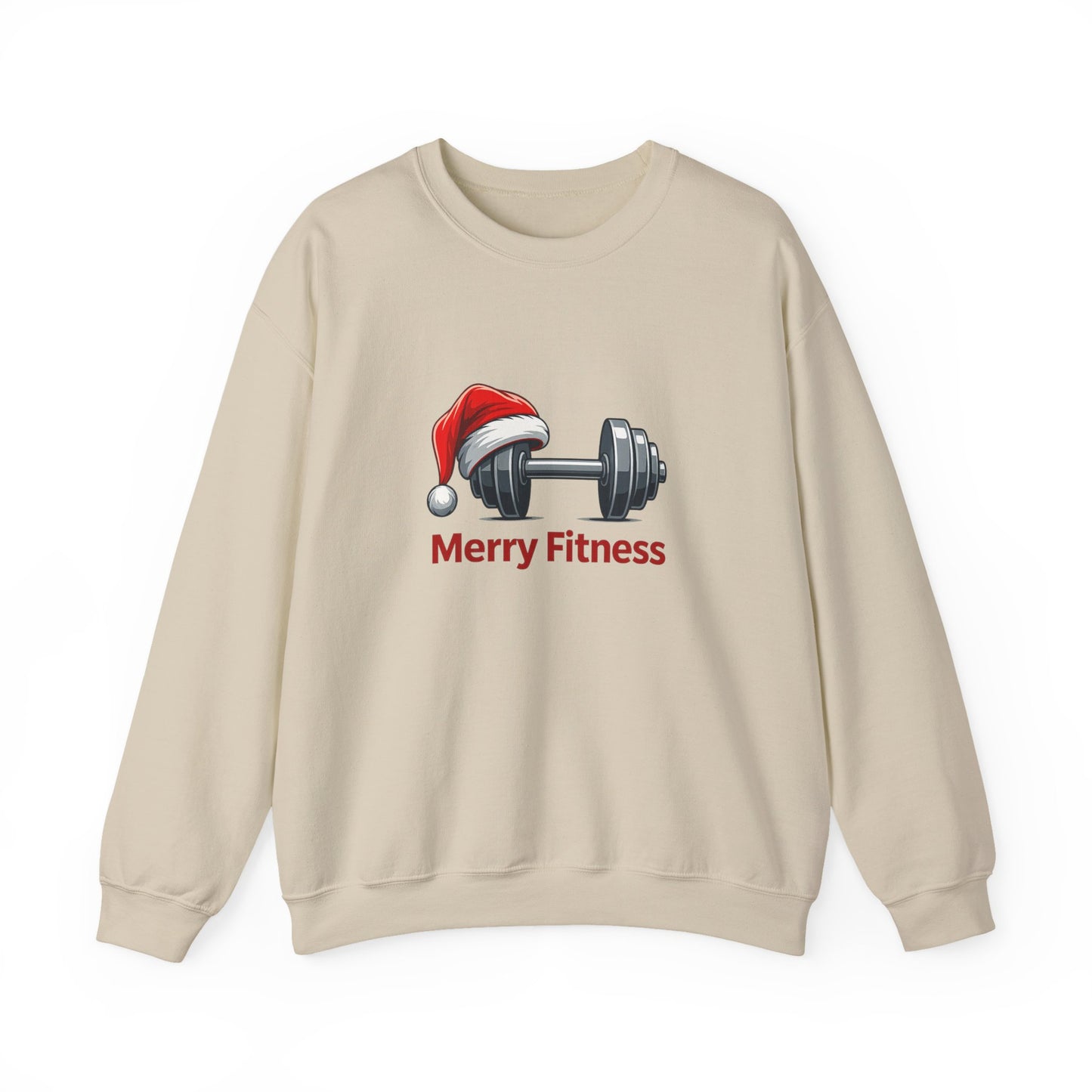 Unisex Heavy Blend™ mw2141 | Merry Fitness Christmas Sweatshirt – Funny Holiday Gym Workout Crewneck, Xmas Gift for Fitness Lovers