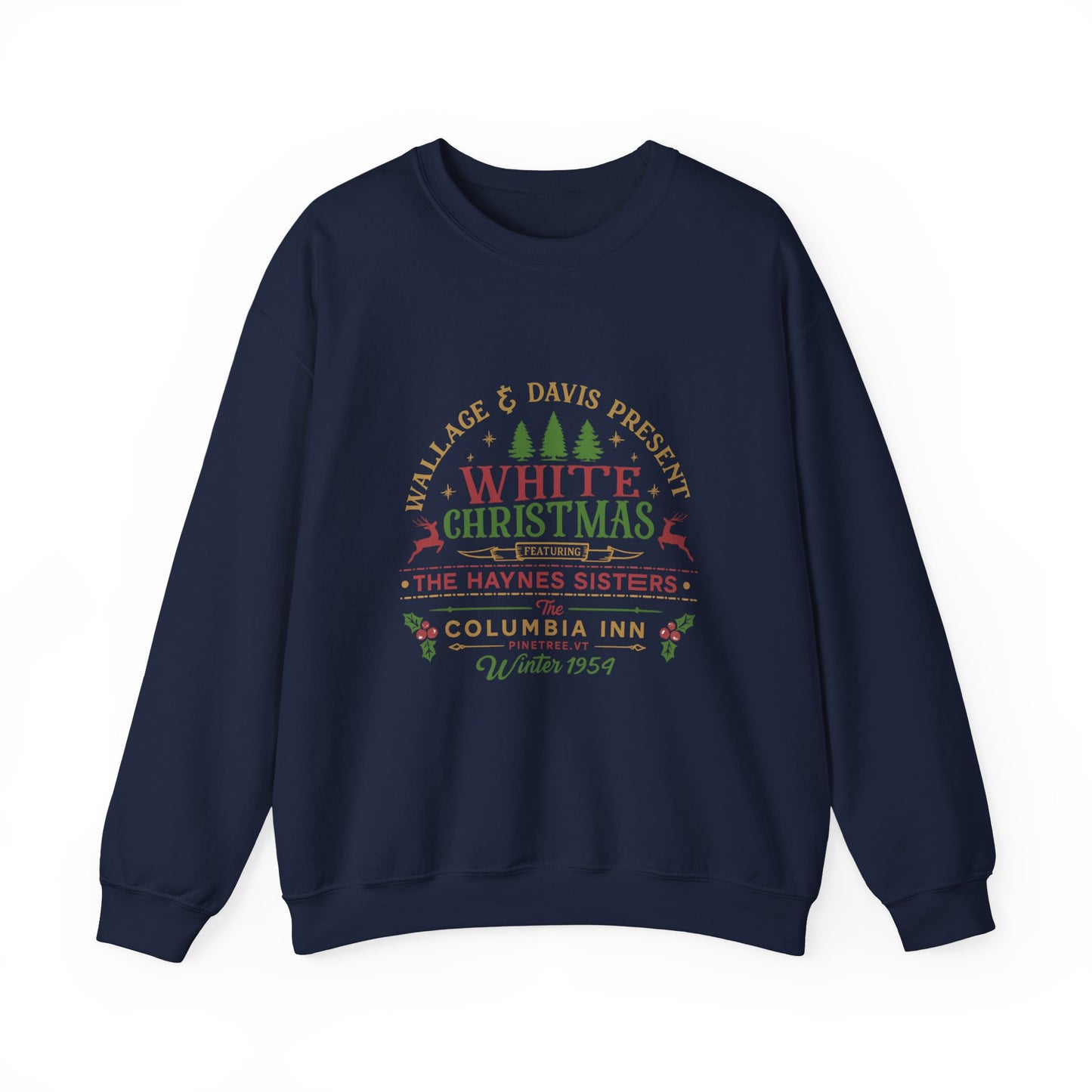 Unisex Heavy Blend™ mw2048 | White Christmas Movie Sweatshirt – Vintage Holiday Crewneck, Retro 1954 Musical Pullover, Classic Christmas Sweater