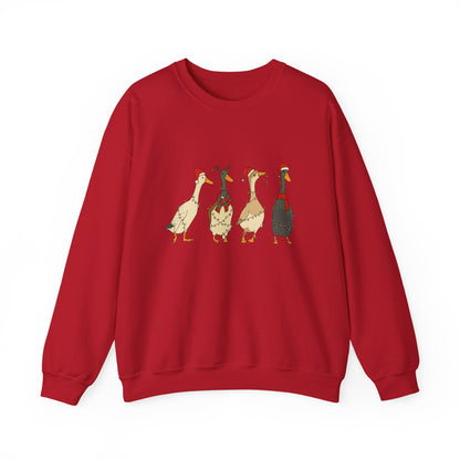 Unisex Heavy Blend™ mw2026 | Funny Christmas Goose Sweatshirt – Holiday Farm Animal Crewneck | Cute Unisex Winter Gift
