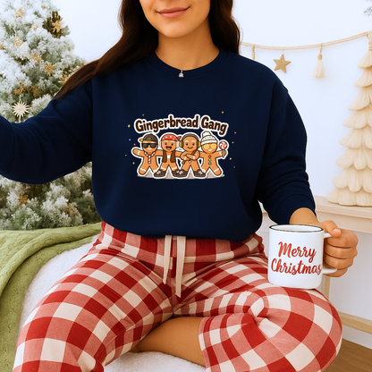 Unisex Heavy Blend™ mw2135 | Gingerbread Gang Christmas Sweatshirt – Cute Holiday Cookie Crewneck, Funny Festive Xmas Gift
