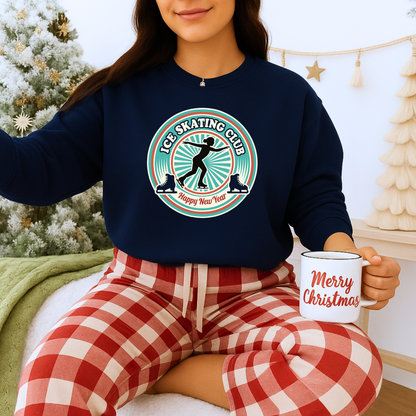 Unisex Heavy Blend™ mw2083 | Ice Skating Club Sweatshirt – Retro Winter Skater Pullover, Cozy Figure Skating Sweater Gift for Skaters