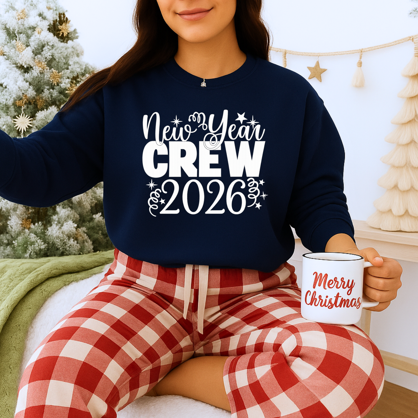 Unisex Heavy Blend™ mw2033 | New Year Crew Sweatshirt – Matching Family Party Outfit | Festive Unisex New Year’s Eve Gift