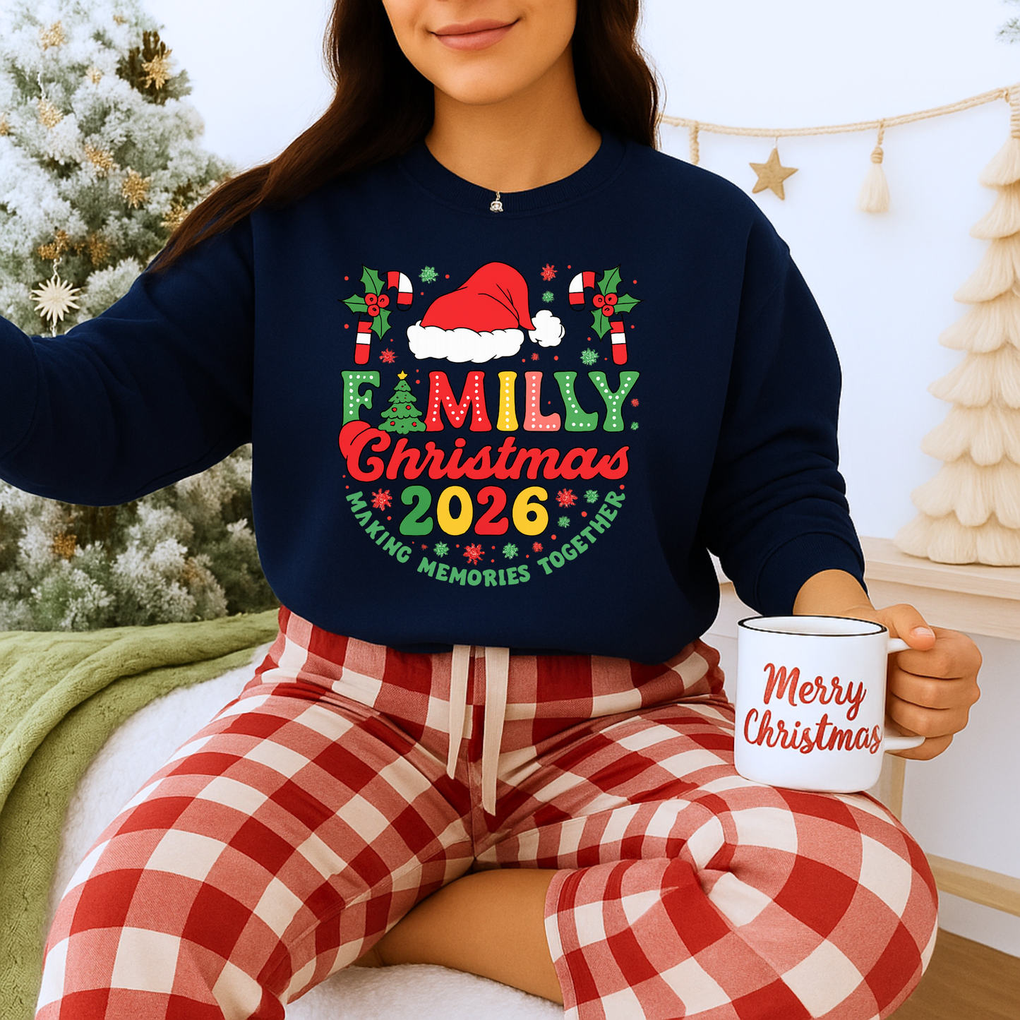 Unisex Heavy Blend™ mw2015 | Family Christmas 2026 Sweatshirt – Matching Holiday Crewneck | Custom Festive Unisex Gift