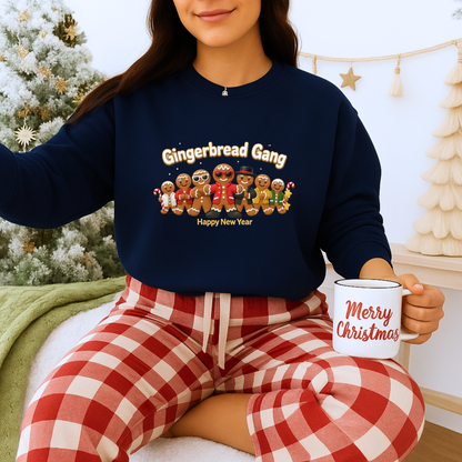 Unisex Heavy Blend™ mw2134 | Gingerbread Gang Christmas Sweatshirt – Cute Holiday Cookie Crewneck, Funny Festive Xmas Gift