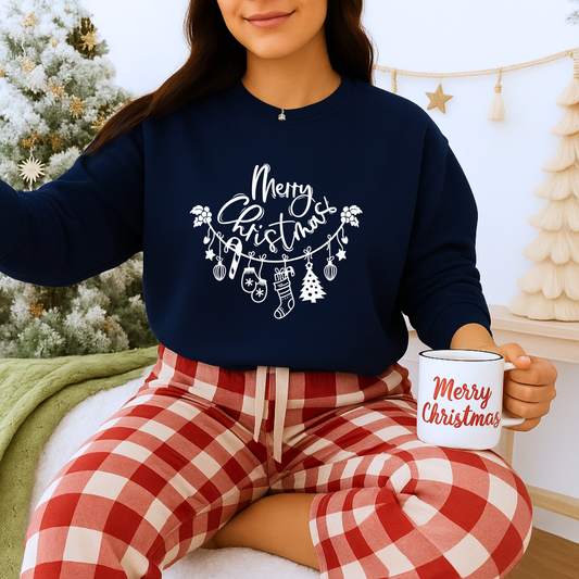 Unisex Heavy Blend™ Merry Christmas Sweatshirt – Festive Holiday Crewneck | Unisex Cozy Winter Gift | mw2002