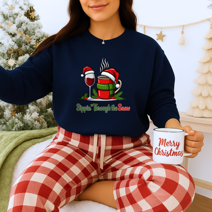 Unisex Heavy Blend™ mw2126 | Fa La La Llama Christmas Sweatshirt – Funny Holiday Llama Crewneck, Cute Festive Xmas Gift