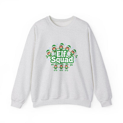 Unisex Heavy Blend™ mw2079 | Elf Squad Christmas Sweatshirt – Funny Matching Family Elf Crewneck, Cute Holiday Pullover Sweater