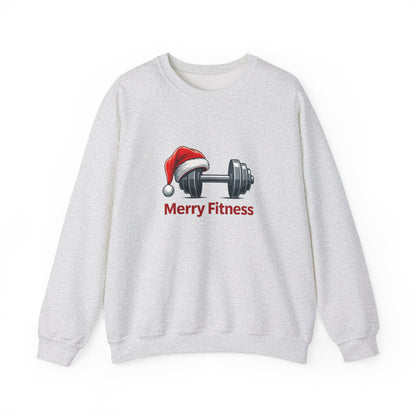 Unisex Heavy Blend™ mw2141 | Merry Fitness Christmas Sweatshirt – Funny Holiday Gym Workout Crewneck, Xmas Gift for Fitness Lovers