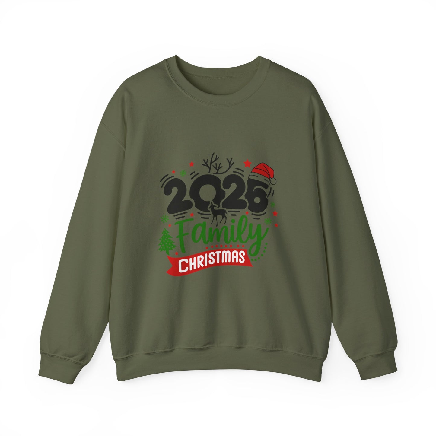 Unisex Heavy Blend™ mw2035 | Family Christmas Sweatshirt – Matching Holiday Pajama Party Outfit | Custom Unisex Winter Gift