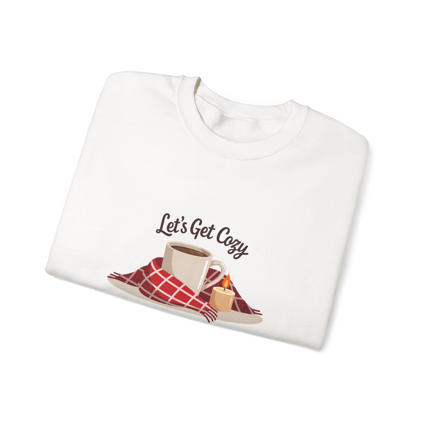 Unisex Heavy Blend™ mw2119 | Let’s Get Cozy Sweatshirt – Warm Winter Coffee Crewneck, Cute Cozy Holiday Gift for Her