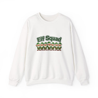 Unisex Heavy Blend™ mw2076 | Elf Squad Christmas Sweatshirt – Funny Holiday Elf Crewneck, Festive Matching Family Pullover Sweater
