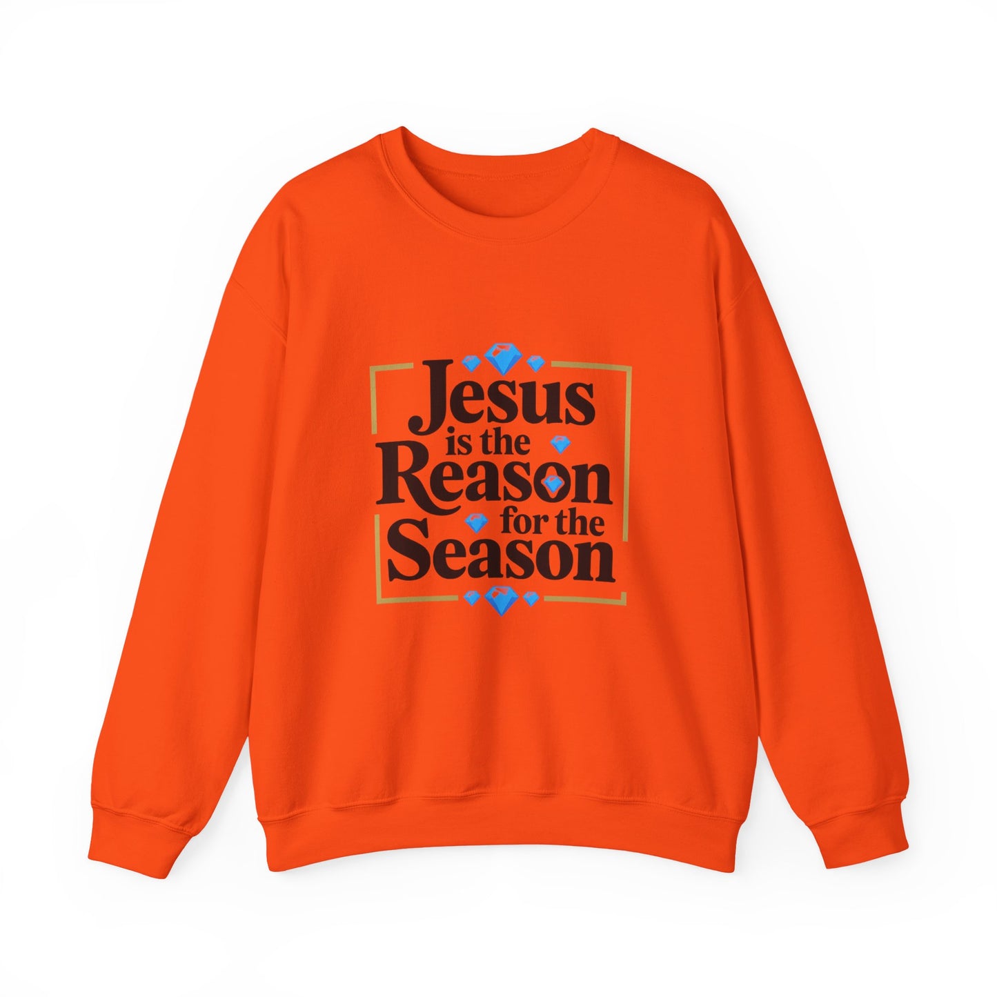 Unisex Heavy Blend™ mw2074 | Jesus Is the Reason for the Season Sweatshirt – Christian Christmas Bible Verse Crewneck, Religious Holiday Pullover