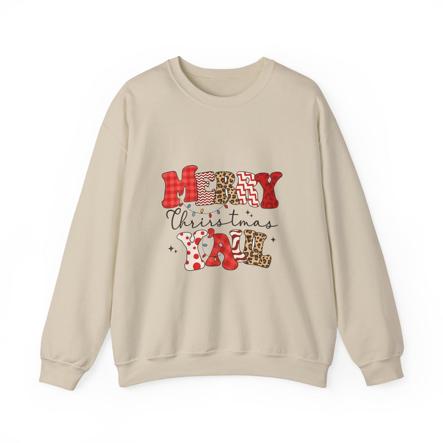 Unisex Heavy Blend™ Merry Christmas Y’all Sweatshirt – Southern Holiday Crewneck | Festive Unisex Winter Gift | mw2003