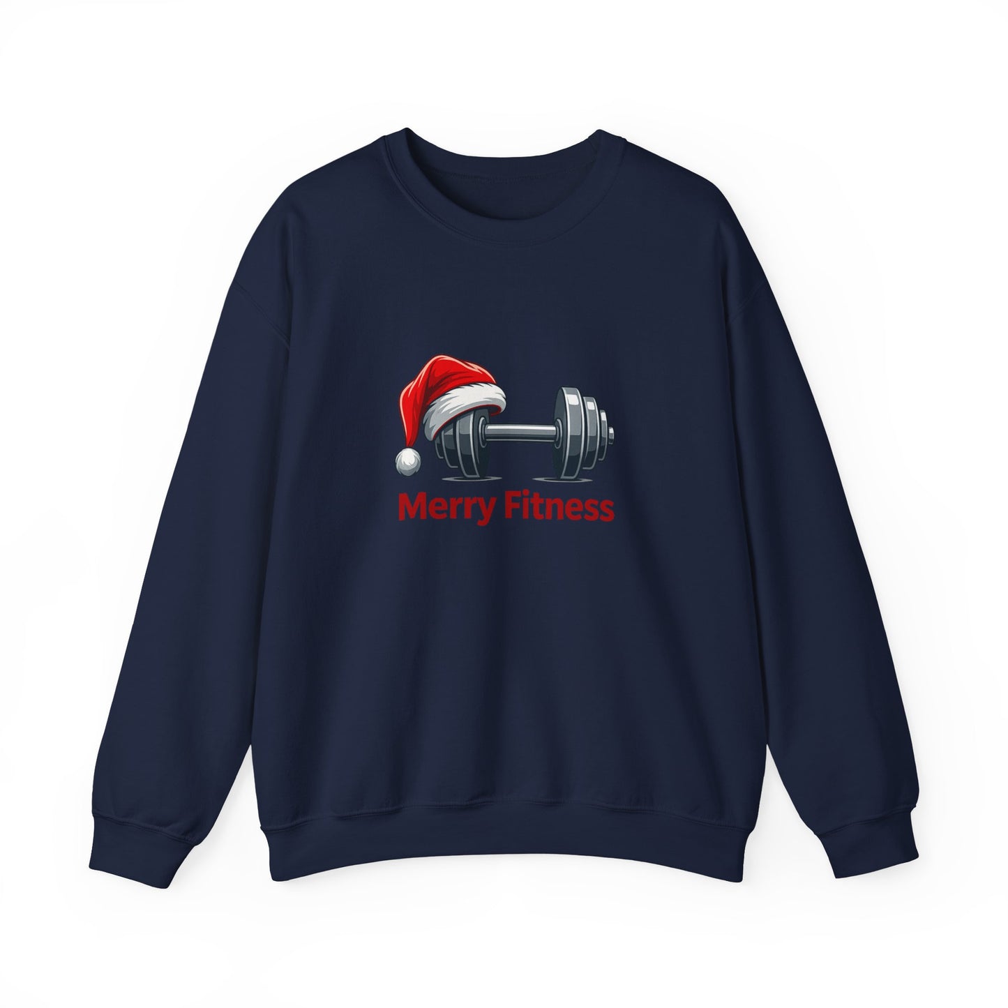 Unisex Heavy Blend™ mw2141 | Merry Fitness Christmas Sweatshirt – Funny Holiday Gym Workout Crewneck, Xmas Gift for Fitness Lovers
