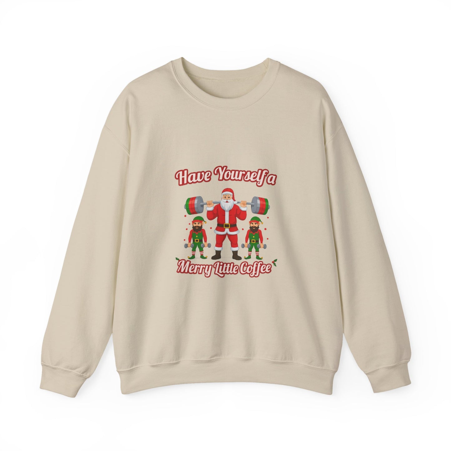 Unisex Heavy Blend™ mw2130 | Santa’s Gym Squad Christmas Sweatshirt – Funny Workout Holiday Crewneck, Festive Fitness Xmas Gift