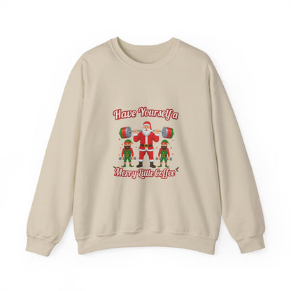 Unisex Heavy Blend™ mw2130 | Santa’s Gym Squad Christmas Sweatshirt – Funny Workout Holiday Crewneck, Festive Fitness Xmas Gift