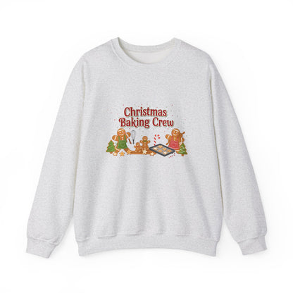 Unisex Heavy Blend™ mw2091 | Christmas Baking Crew Sweatshirt – Cute Gingerbread Cookie Lovers Holiday Pullover, Matching Family Christmas Outfit